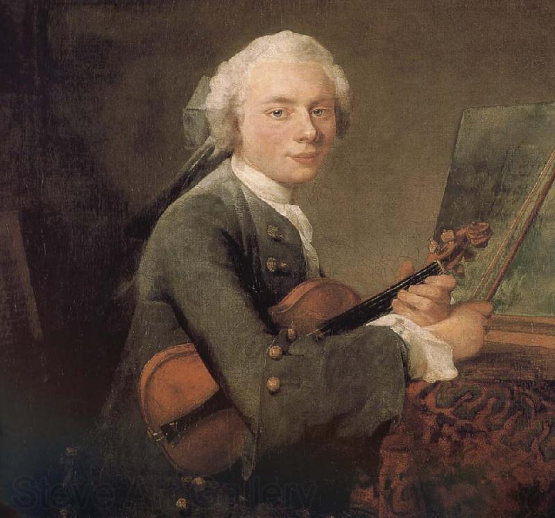 Jean Baptiste Simeon Chardin Helena Youth violin France oil painting art